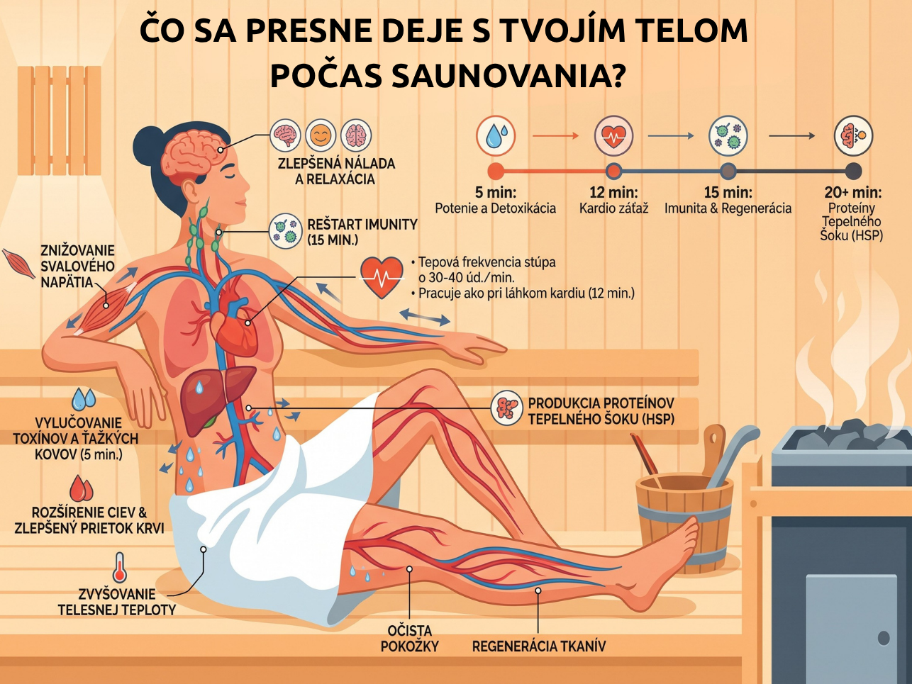 co sa deje s tvojim telom pocas saunovania